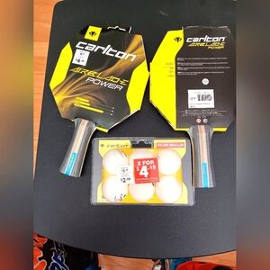 Table Tennis Paddles and Balls